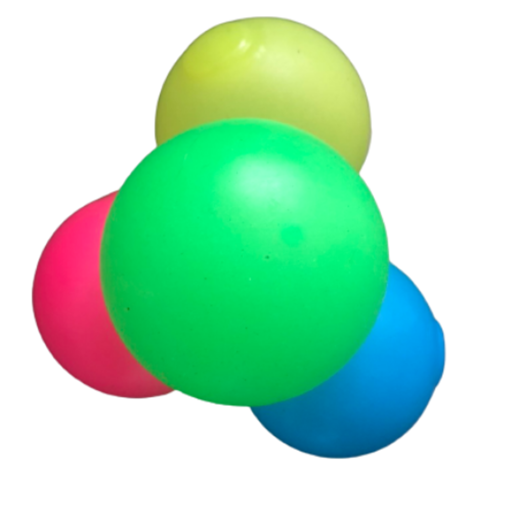 Sticky fidget bal  set van 4st