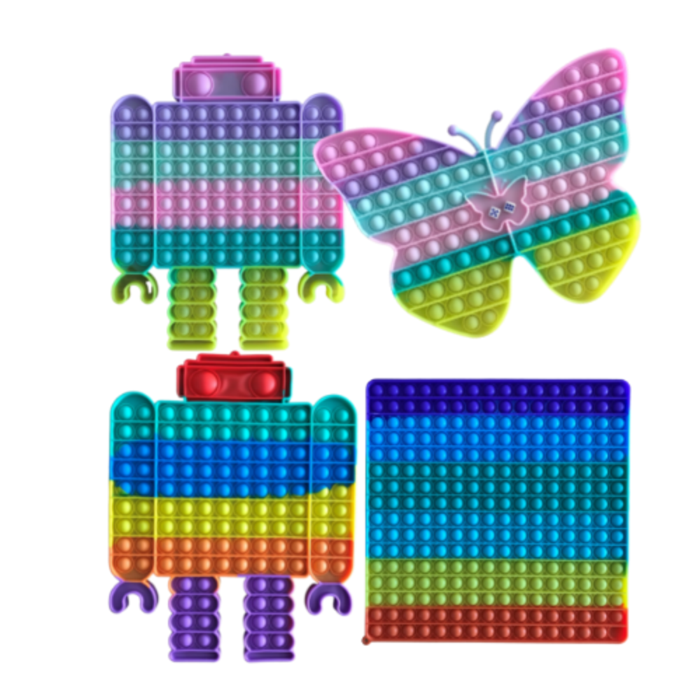 pop it XXL 30cm  rainbow mix /10pcs pop it XXL 30cm  rainbow mix /10pcs