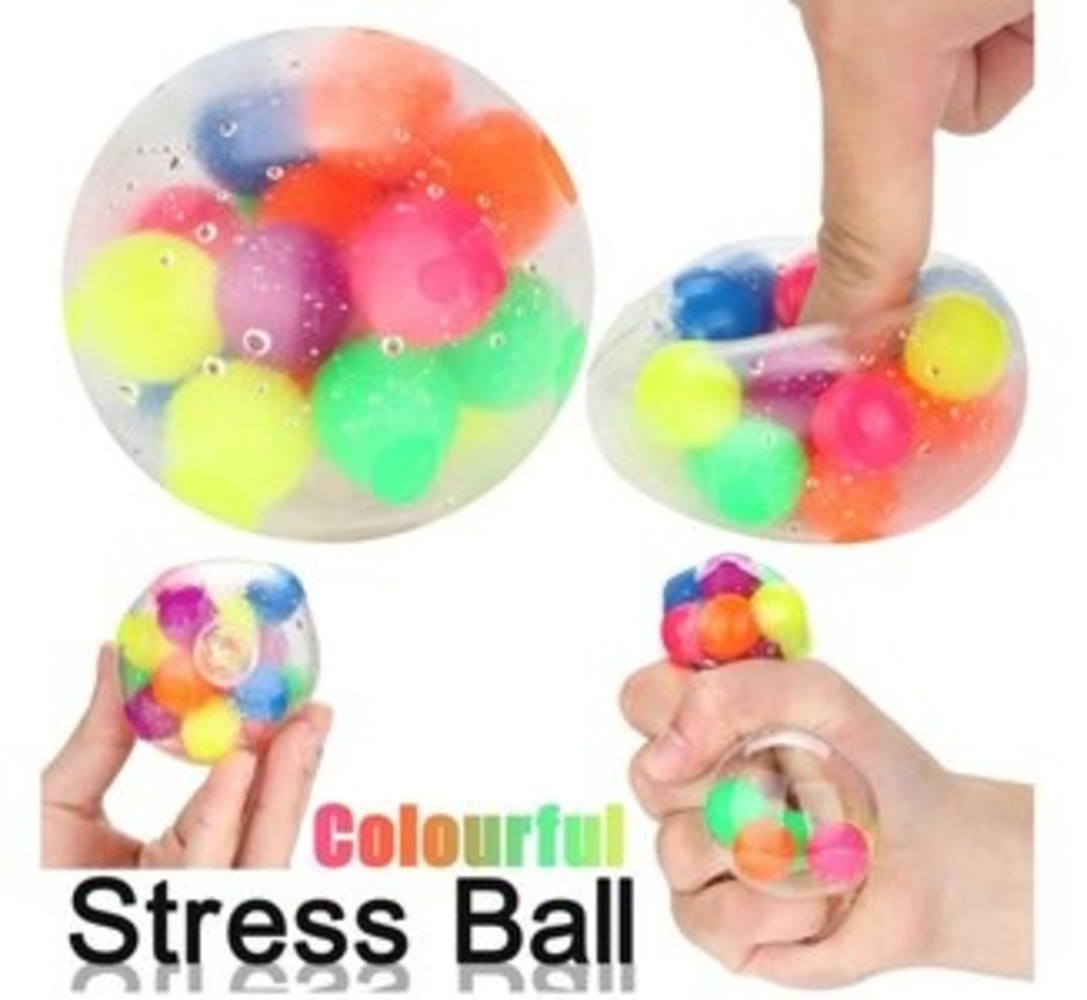 Anti-stress bal rainbow 12st display Anti-stress bal rainbow 12st display