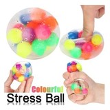 Balle fidget anti-stress rainbow / 12pc mix display