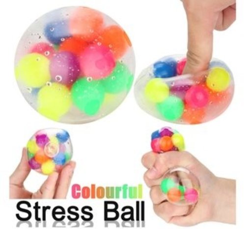 Anti-stress fidget rainbow ball /12pcs display