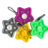 3in1 Pop it+ spinner+sleutelhanger / mix kleur 10st