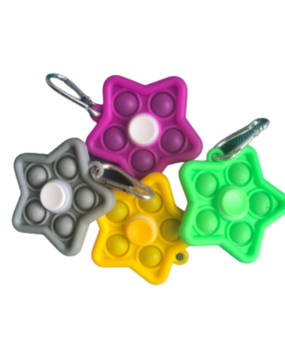 3in1 Pop it+spinner+keyholder / mix color 10pcs 3in1 Pop it+spinner+keyholder / mix color 10pcs