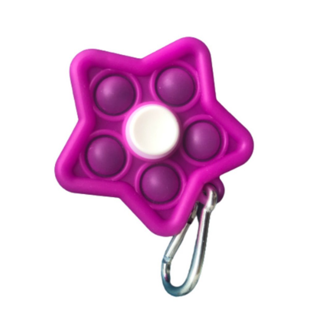 3en1 Pop it+spinner +porte-clés/mix  couleurs 10pc