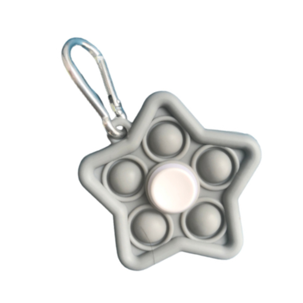 3en1 Pop it+spinner +porte-clés/mix  couleurs 10pc