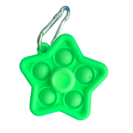 3en1 Pop it+spinner +porte-clés/mix  couleurs 10pc