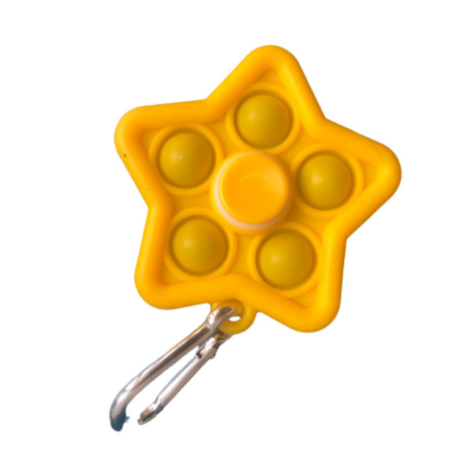 3en1 Pop it+spinner +porte-clés/mix  couleurs 10pc