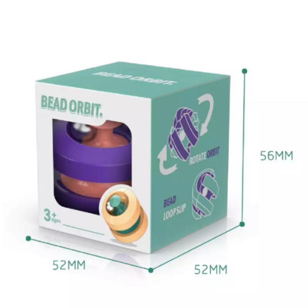 Bead Ordbit fidget -mix 2 kleuren