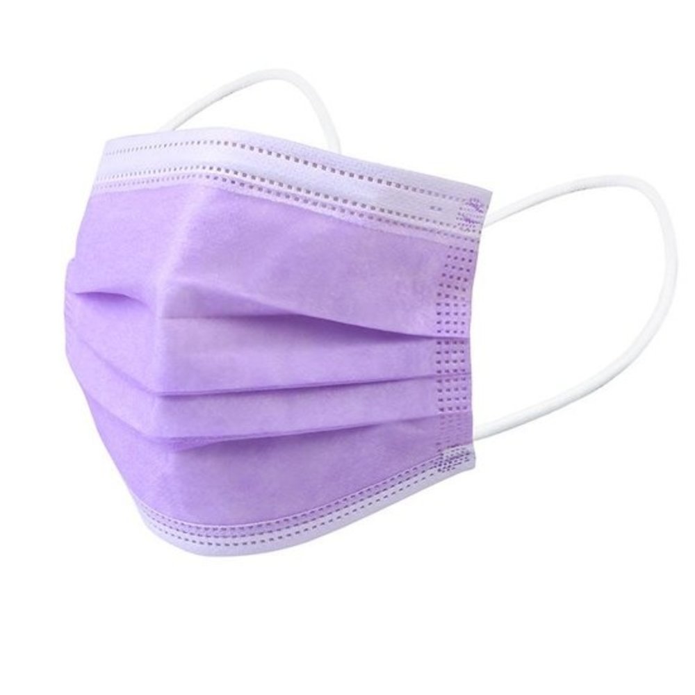 chirurgische 3laags mondmaskers paars / prijs per 50st chirurgische 3laags mondmaskers paars / prijs per 50st