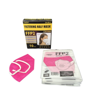 FFP 2 Roze  / prijs per 10st FFP 2 Roze  / prijs per 10st