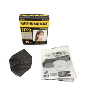 FFP2 mondmaskers zwart / PRIJS PER 10ST FFP2 mondmaskers zwart / PRIJS PER 10ST