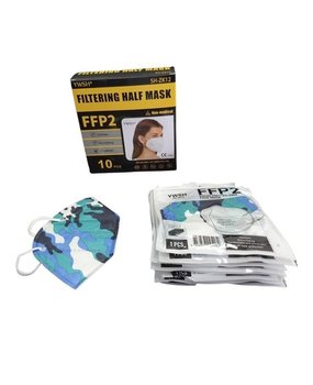 FFP2 camouflage army / prijs voor 10st FFP2 camouflage army / prijs voor 10st