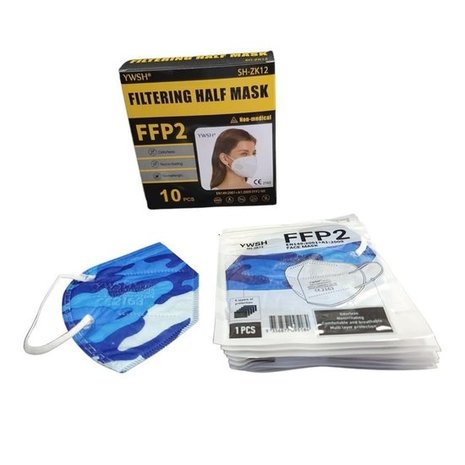 FFP2 camouflage Blue navy / prijs voor 10st FFP2 camouflage Blue navy / prijs voor 10st