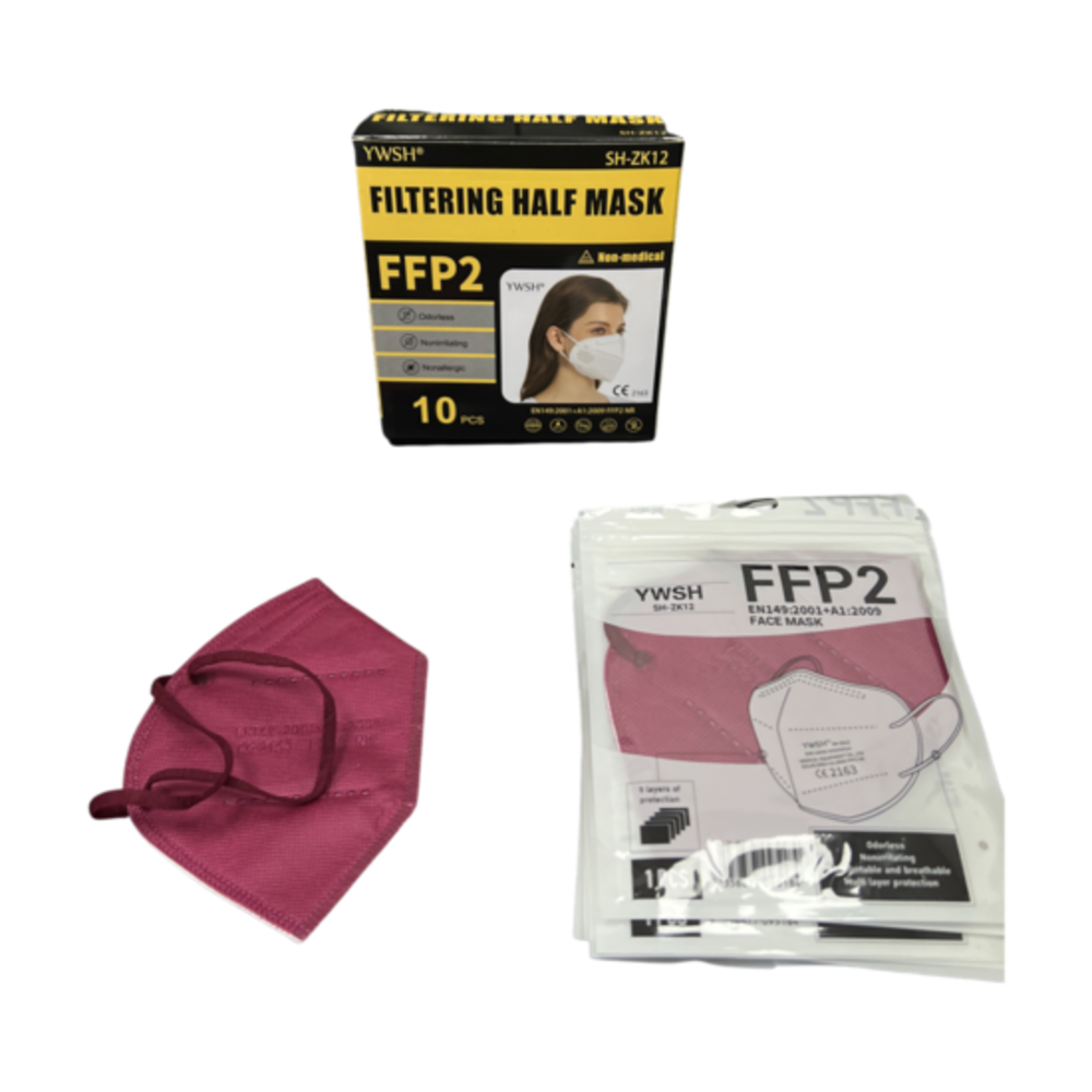 FFP2 mix kleuren -prijs per doosje van10st-afname 50doosjes FFP2 mix kleuren -prijs per doosje van10st-afname 50doosjes