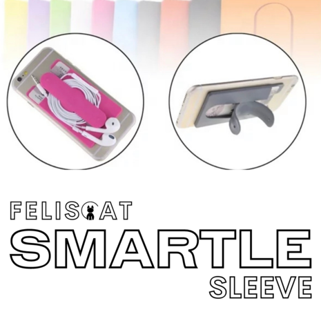 FELISCAT - Belgisch merk Smartlesleeve siliconen gsm bankkaarthouder-mix kleuren FELISCAT - Belgisch merk Smartlesleeve siliconen gsm bankkaarthouder-mix kleuren