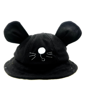 BellaBelga - Belgisch merk Bonnet bébé - black mouse