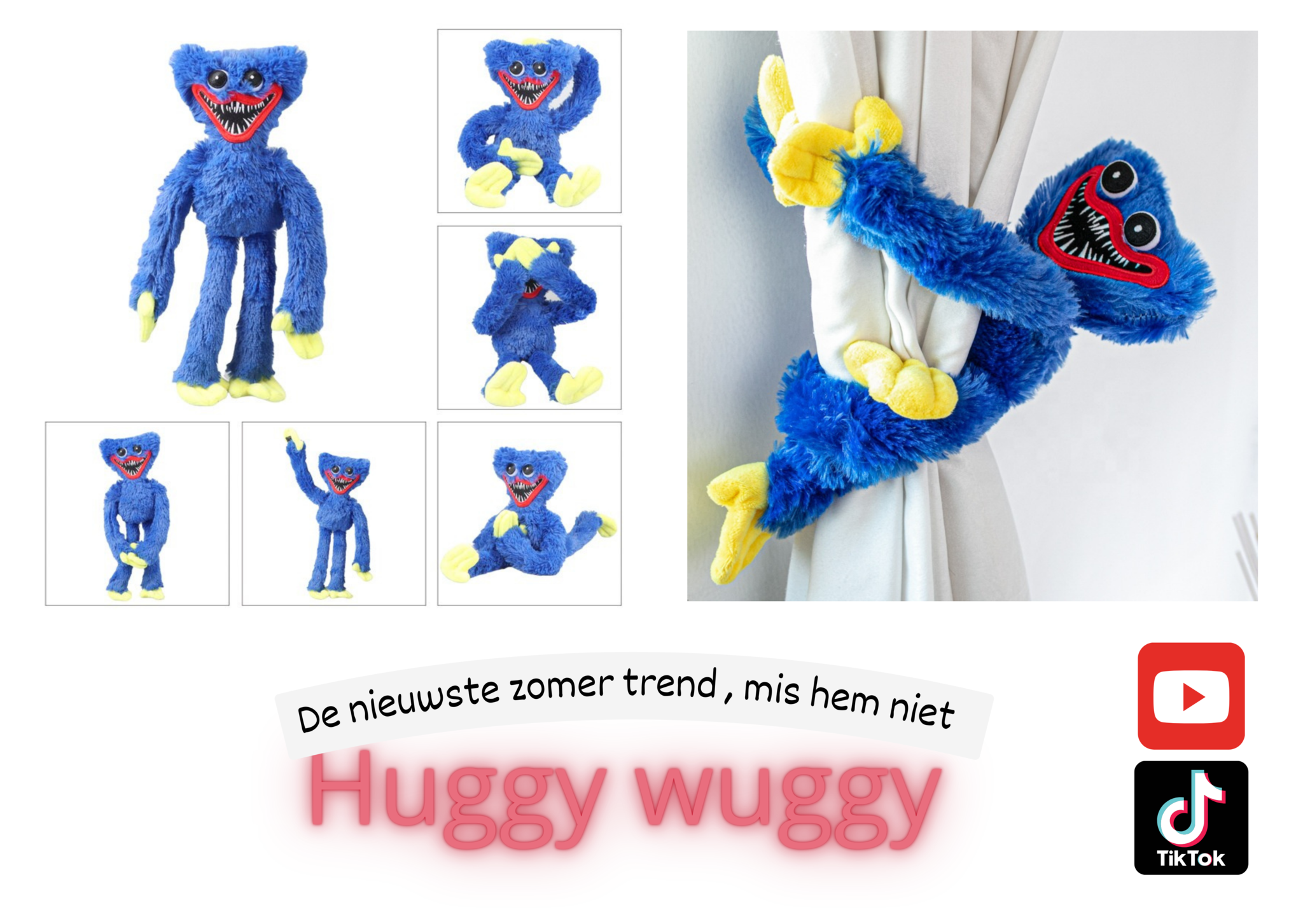 huggy wuggy pluche knuffels kopen ? bestel nu bij gigaplanet - GIGAPLANET