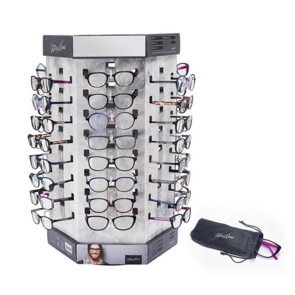 Présentoir de lunettes de lecture de 48 pièces Présentoir de lunettes de lecture de 48 pièces
