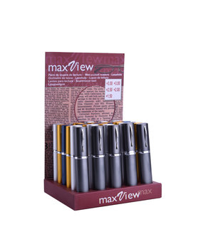 Reading glasses in metal tube display of 30 pieces Reading glasses in metal tube display of 30 pieces