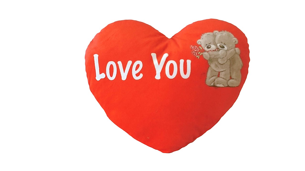 hartkussen Love You 27x33cm hartkussen Love You 27x33cm