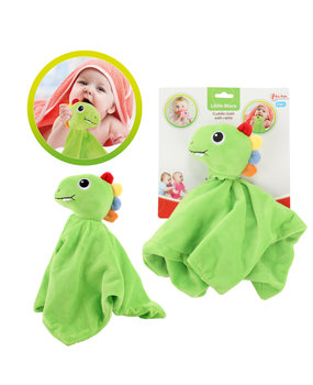 Baby cuddle cloth + rattle 'Dino' Baby cuddle cloth + rattle 'Dino'