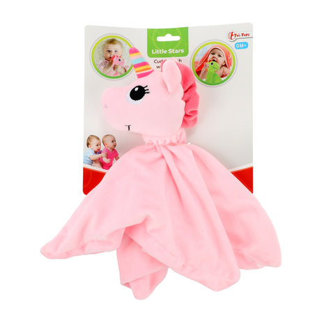 Baby cuddle cloth + rattle 'Unicorn'