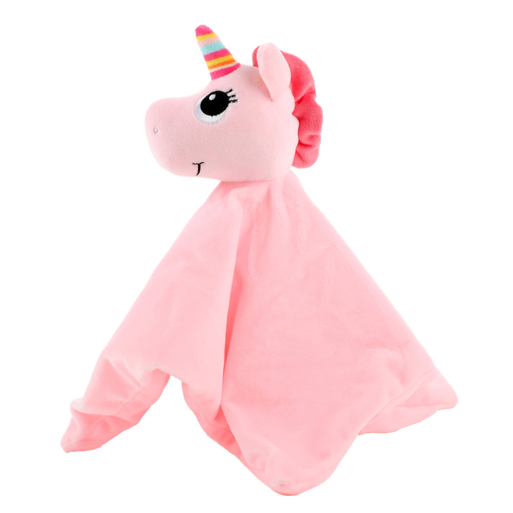 Doudou + hochet bébé 'Licorne'