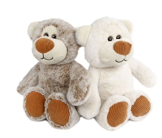Ours en peluche 2 assortis 30 cm