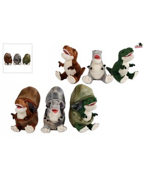 Dinosaure en peluche œuf 22cm par 3 assortis
