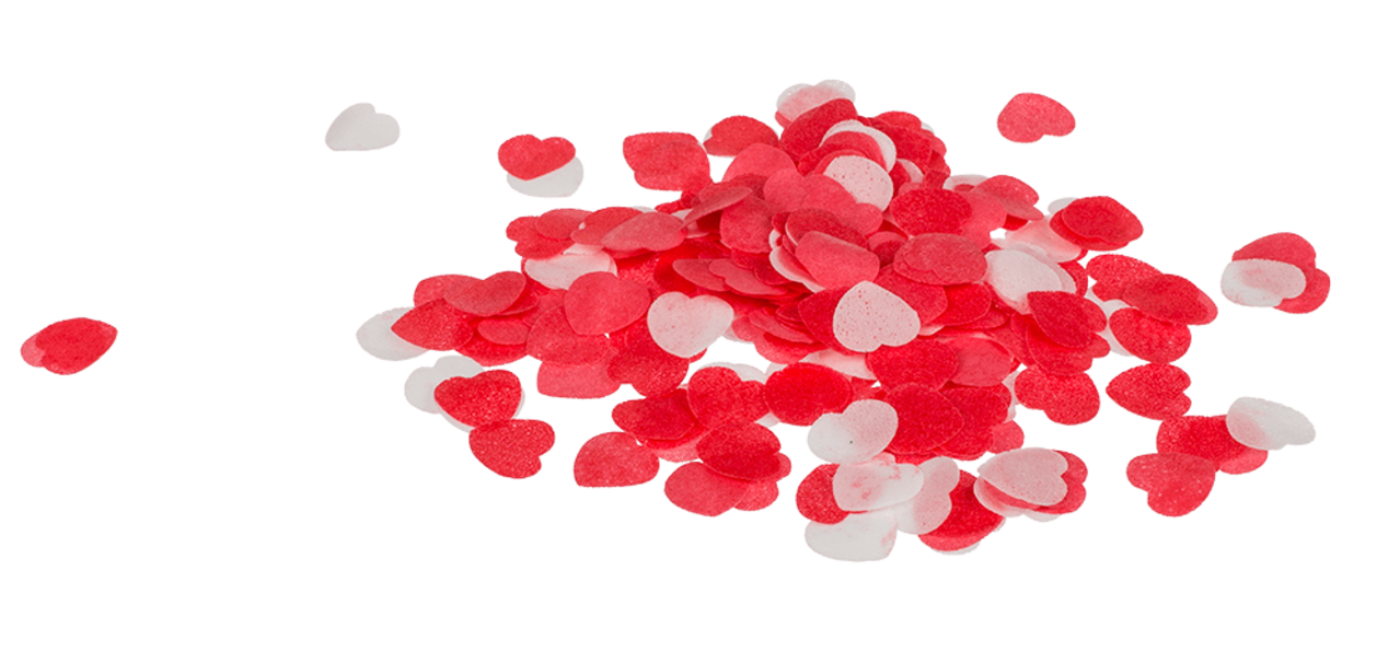 Display van 15 stuks Bad confetti hartjes 20g in pvc box Display van 15 stuks Bad confetti hartjes 20g in pvc box
