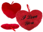 Peluche coeur rouge je t'aime 26 cm Peluche coeur rouge je t'aime 26 cm