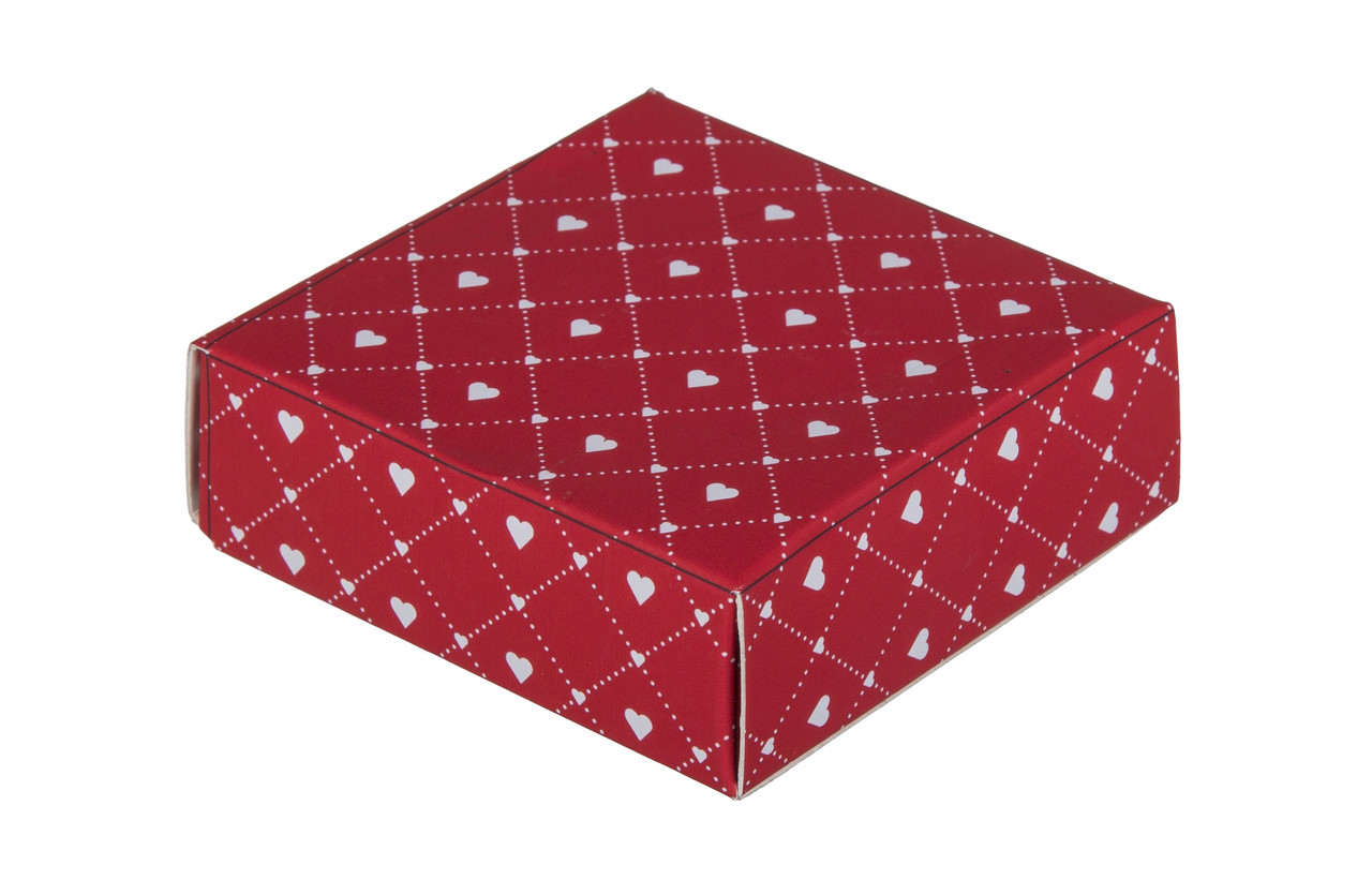 Geurkaars rose in glas, hartvormig in giftbox 8x8cm Geurkaars rose in glas, hartvormig in giftbox 8x8cm