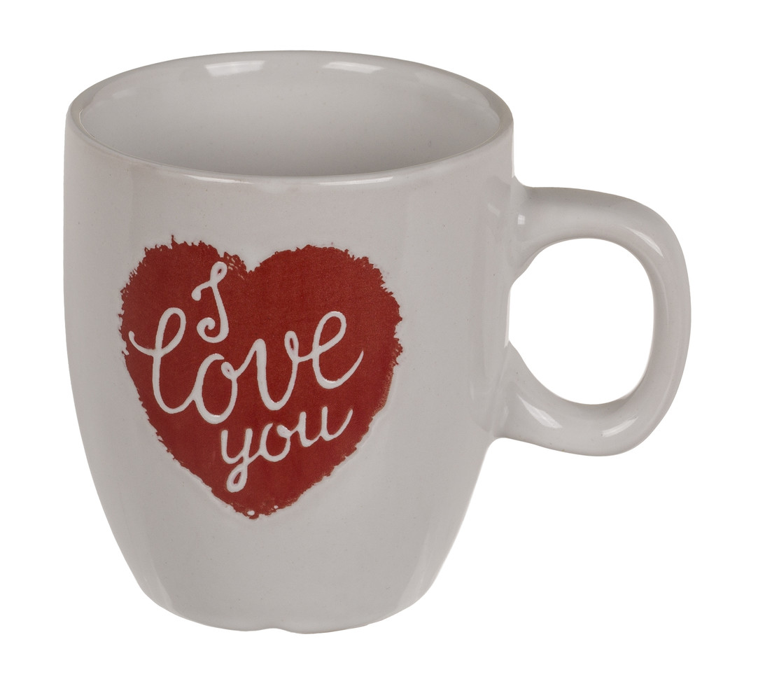 Set of 2 mugs I love you 7.5x6.7cm Set of 2 mugs I love you 7.5x6.7cm