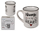Mug toujours dans mon coeur 8.5x10cm Mug toujours dans mon coeur 8.5x10cm