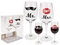 Set de 2 verres à vin Mrs & Mr Set de 2 verres à vin Mrs & Mr