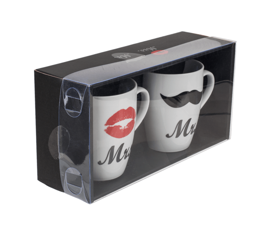 Set de 2 mugs Mrs & Mr Set de 2 mugs Mrs & Mr