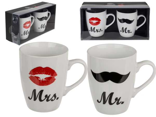 Set of 2 mugs Mrs & Mr Set of 2 mugs Mrs & Mr
