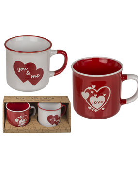 Ensemble de 2 tasses Saint-Valentin Ensemble de 2 tasses Saint-Valentin