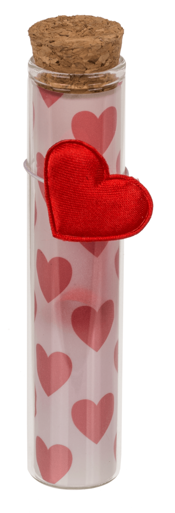 Display van 24 love message buisjes 11cm Display van 24 love message buisjes 11cm