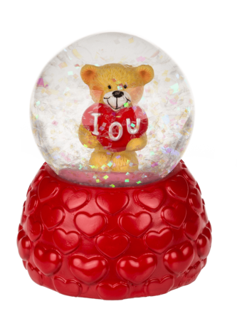 Display of 12 glitter ball bears 6.7x5.5cm 2 assorted Display of 12 glitter ball bears 6.7x5.5cm 2 assorted