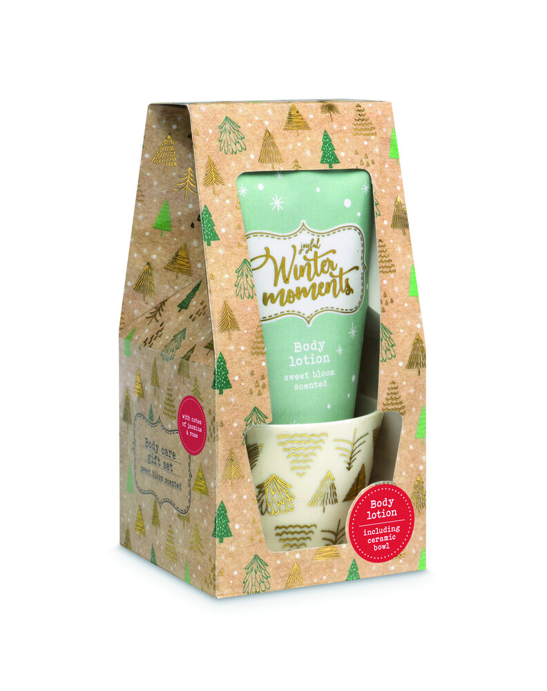 Winter Moments bath gift set with vase Winter Moments bath gift set with vase