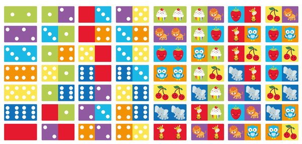 Jeu de dominos Play & Learn double face Jeu de dominos Play & Learn double face