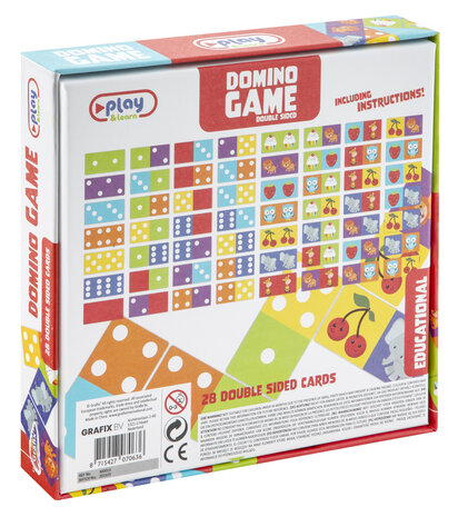Jeu de dominos Play & Learn double face Jeu de dominos Play & Learn double face