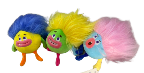 Monster with hair plush 22cm, 3 assorted