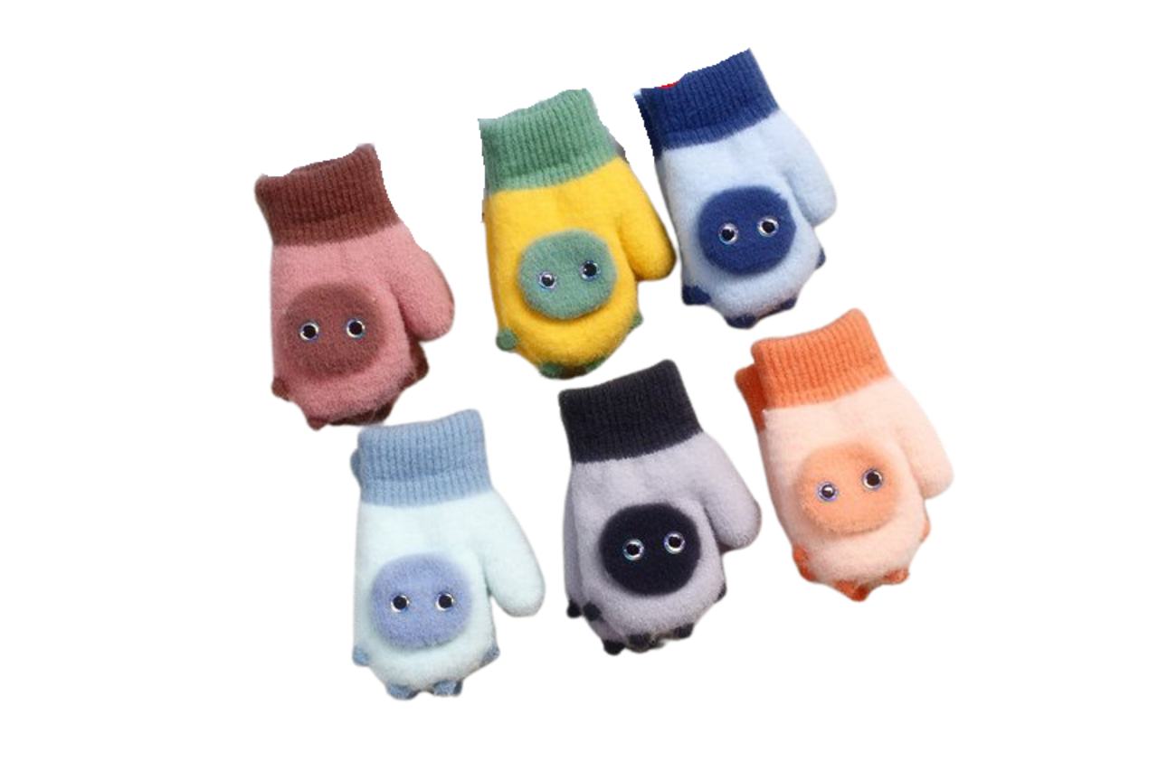 BellaBelga - Belgisch merk Kinderwant - Petit Smiley - Mix kleuren BellaBelga - Belgisch merk Kinderwant - Petit Smiley - Mix kleuren