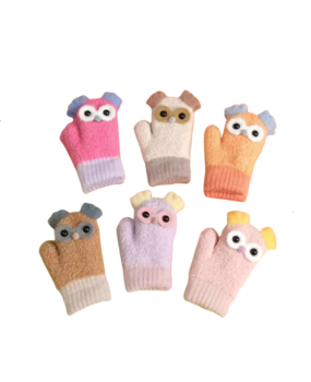 BellaBelga - Belgisch merk Moufle enfant - Petit Hibou - Couleurs mixtes
