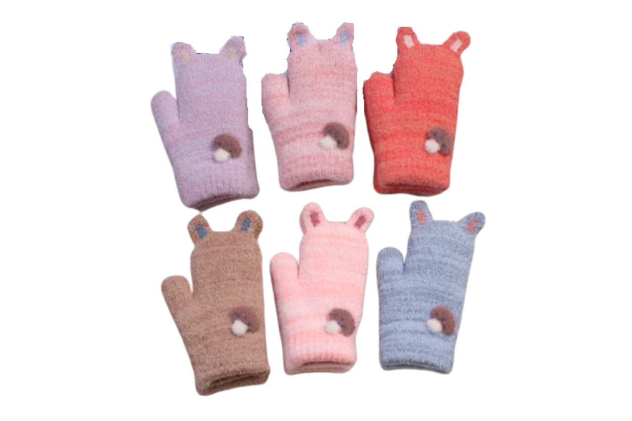 BellaBelga - Belgisch merk Moufle enfant - Petit Classique Champignon - Couleurs mélangées BellaBelga - Belgisch merk Moufle enfant - Petit Classique Champignon - Couleurs mélangées