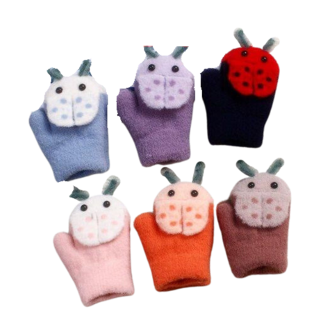 BellaBelga - Belgisch merk Moufle enfant - Petite coccinelle - Couleurs mélangées BellaBelga - Belgisch merk Moufle enfant - Petite coccinelle - Couleurs mélangées