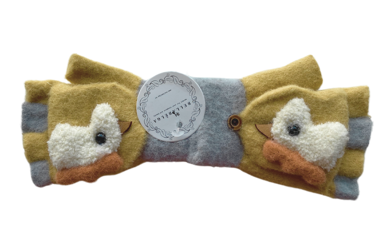 BellaBelga - Belgisch merk Gant extensible demi-doigt pour enfants - Licorne - Mélange de couleurs