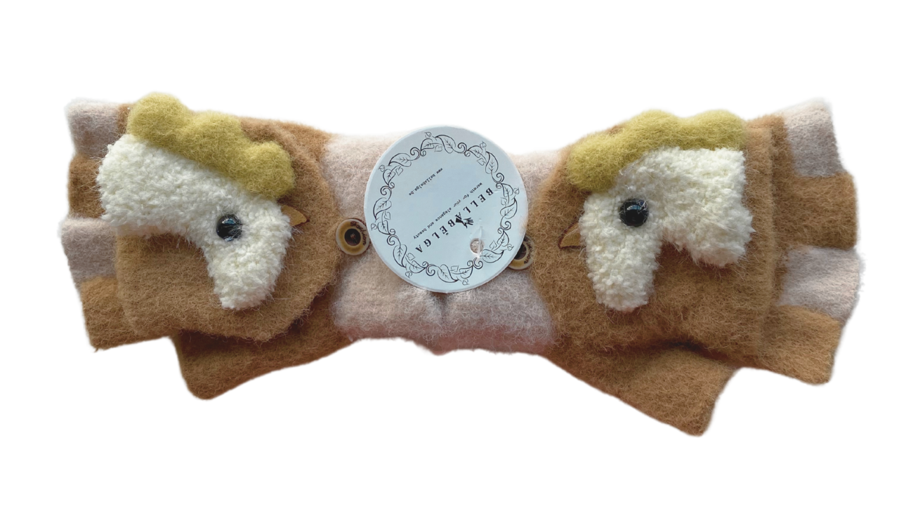 BellaBelga - Belgisch merk Kids stretch half-finger glove - Unicorn - Mix colours BellaBelga - Belgisch merk Kids stretch half-finger glove - Unicorn - Mix colours